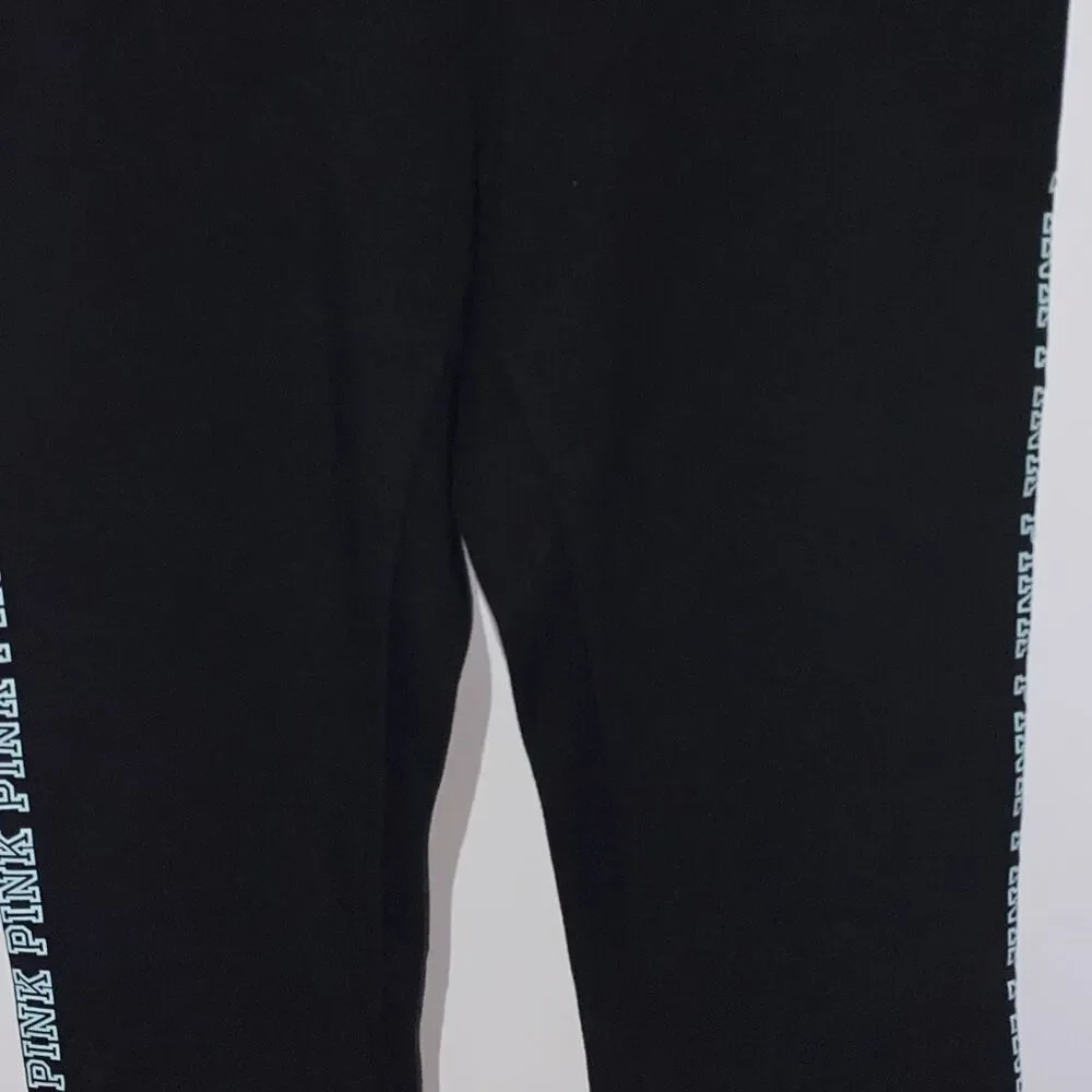 PINK Victoria's Secret Women's Black High Waist 4-Way Stretch Leggings XS NWT‎